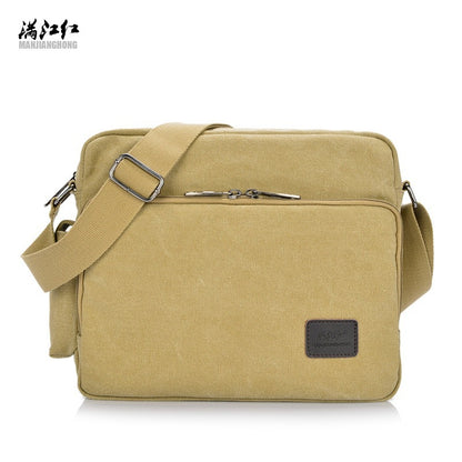 manjianghong new canvas bag bag bag retro trend of mens business metrosexual inclined shoulder bag foreign trade package