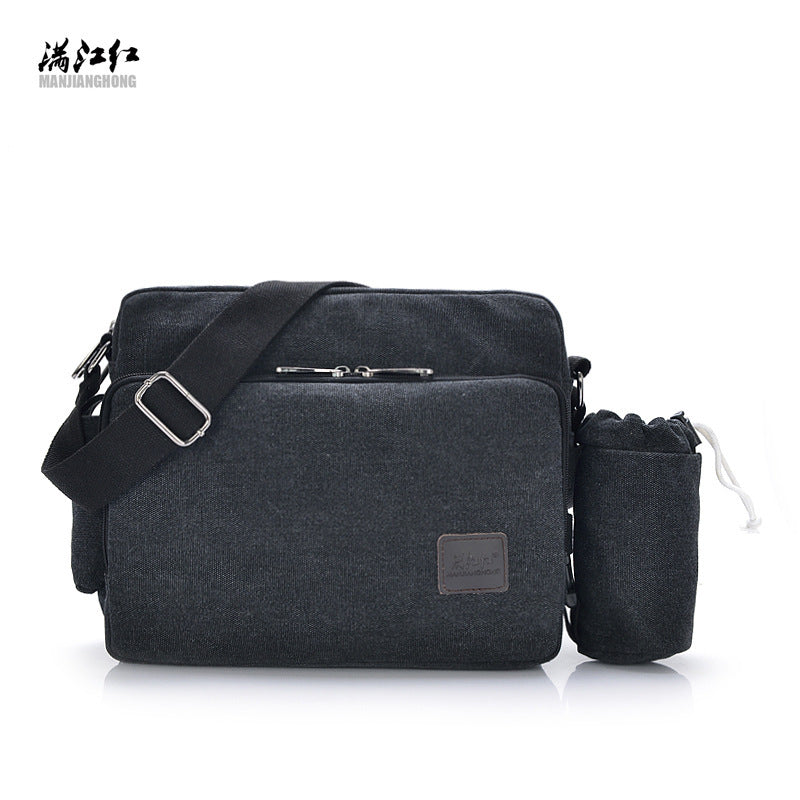 manjianghong new canvas bag bag bag retro trend of mens business metrosexual inclined shoulder bag foreign trade package