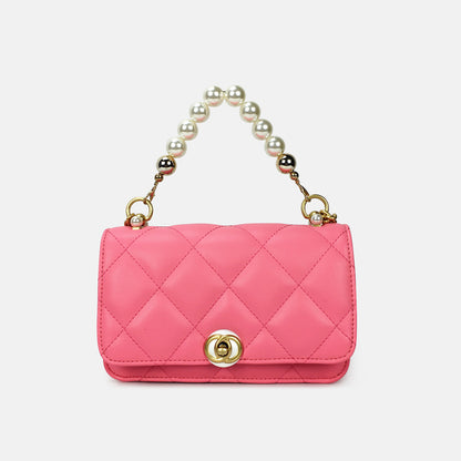 gradient rainbow bag diamond small square bag