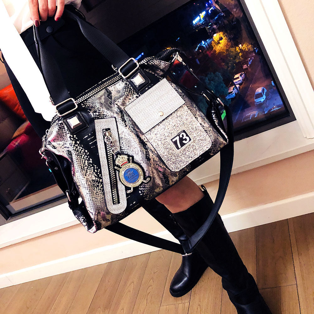 personalized diamond soft leather cross body bag