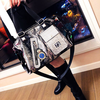 personalized diamond soft leather cross body bag
