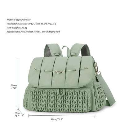 large capacity outdoor travel insulation waterproof diaper bag