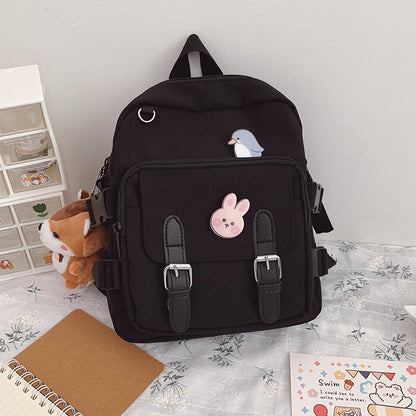 cute schoolbag high school student soft girl