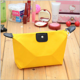 cute dumpling cosmetic bag candy colored folding dumpling storage bag ingot waterproof washing bag