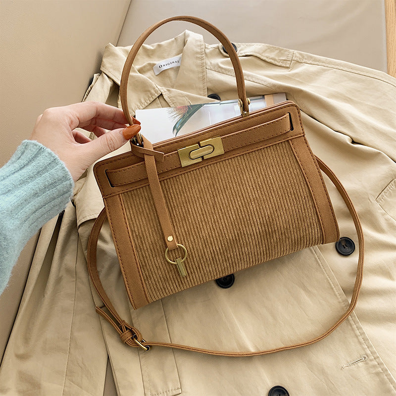 autumn and winter new female bag fashion flannel bag