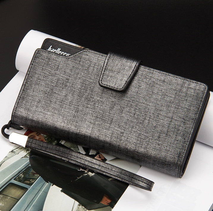 explosion models mens wallet long clutch bag multi function handbag mobile phone bag mens coin purse