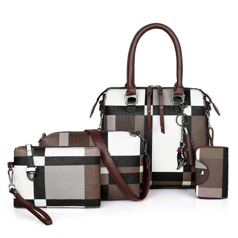 new luxury handbags plaid women bags designer