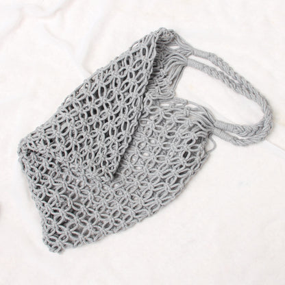 summer hollow mesh woven bag
