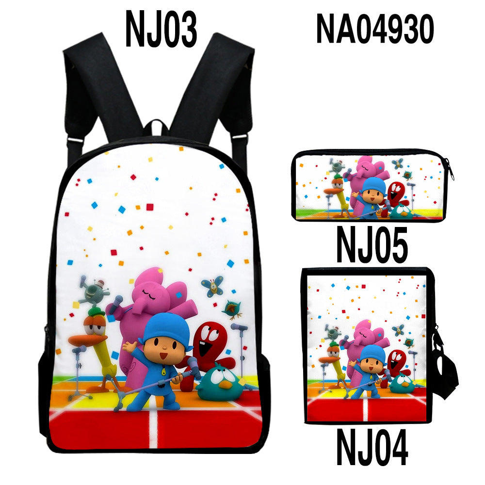 digital color printing bag trendy backpack set