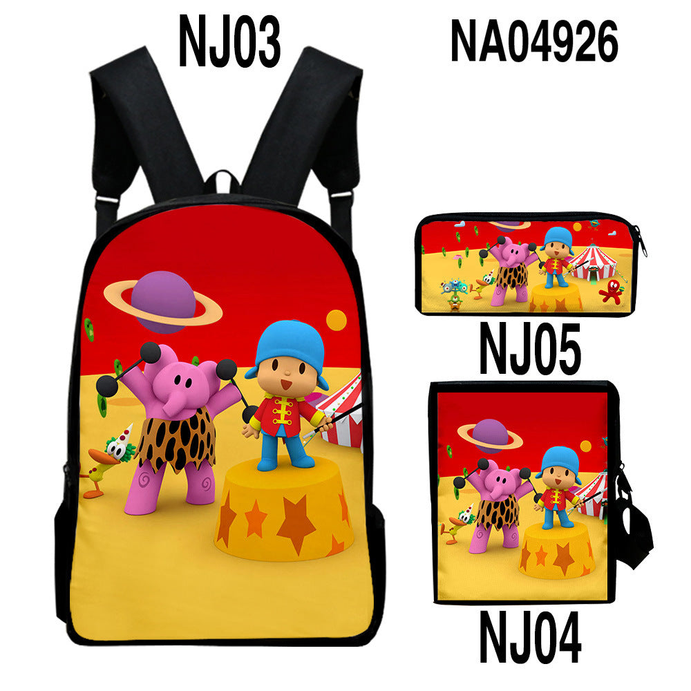 digital color printing bag trendy backpack set