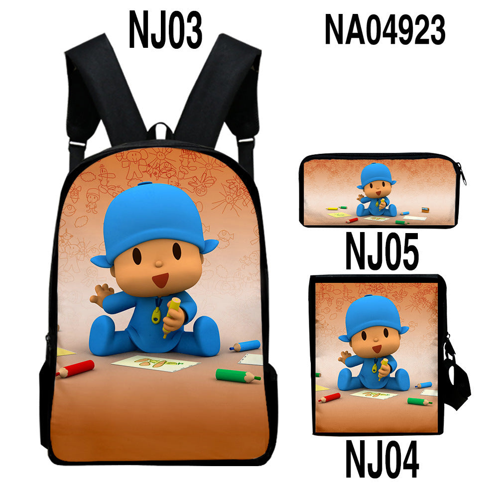 digital color printing bag trendy backpack set