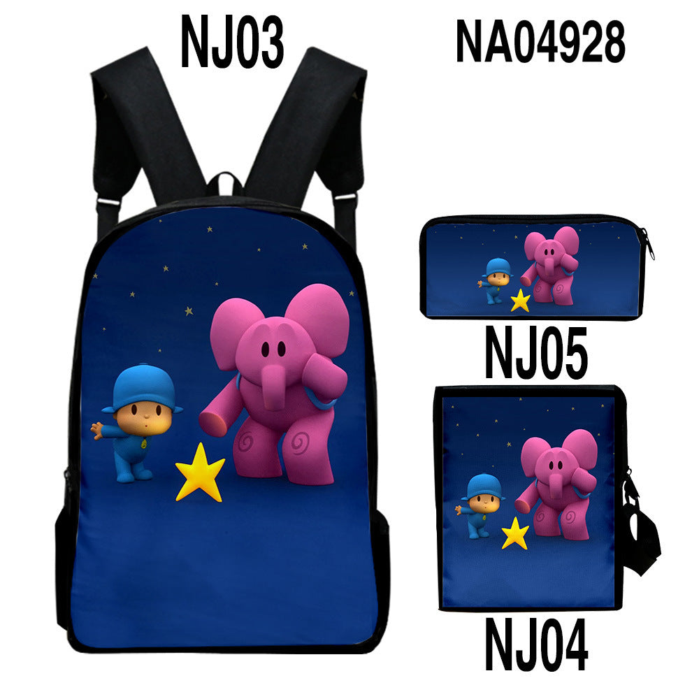 digital color printing bag trendy backpack set