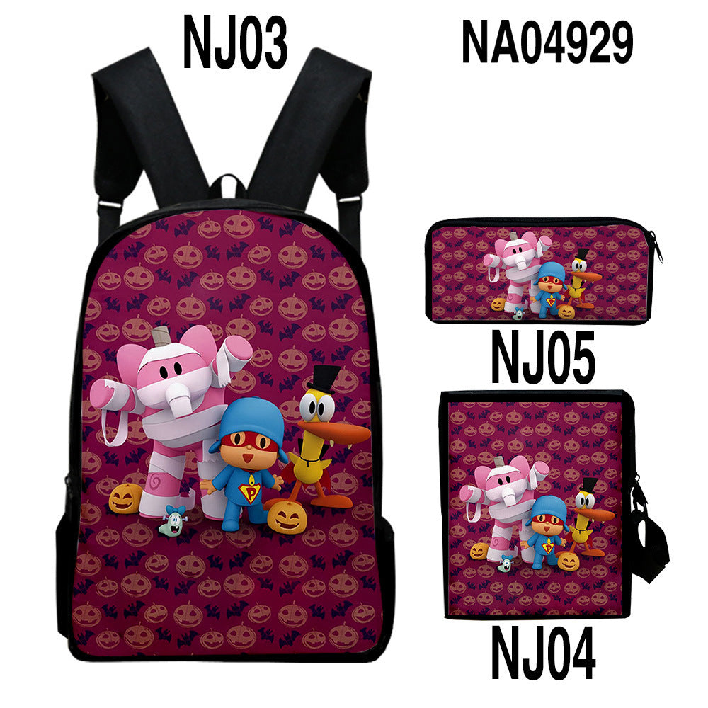 digital color printing bag trendy backpack set