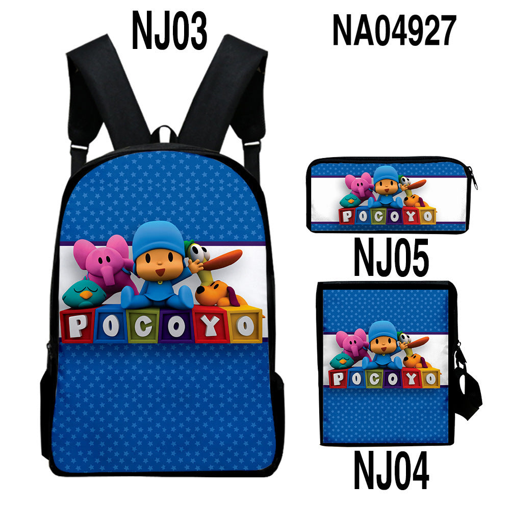 digital color printing bag trendy backpack set