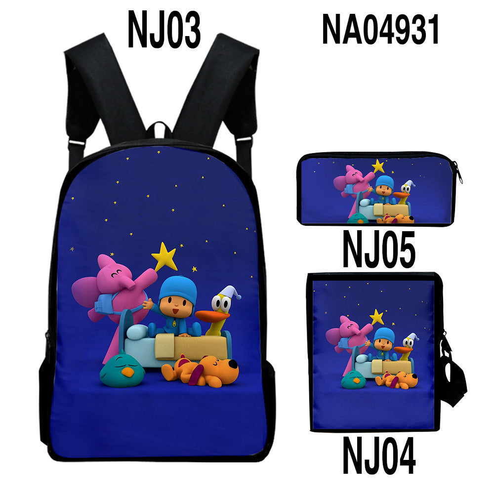 digital color printing bag trendy backpack set