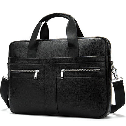 business leather briefcase mens foreign trade first layer