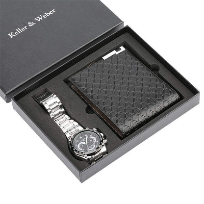 watch mens wallet fashion birthday gift mens quartz watch wallet