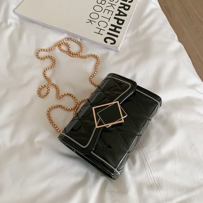 messenger bag rhombic chain fashion small square bag