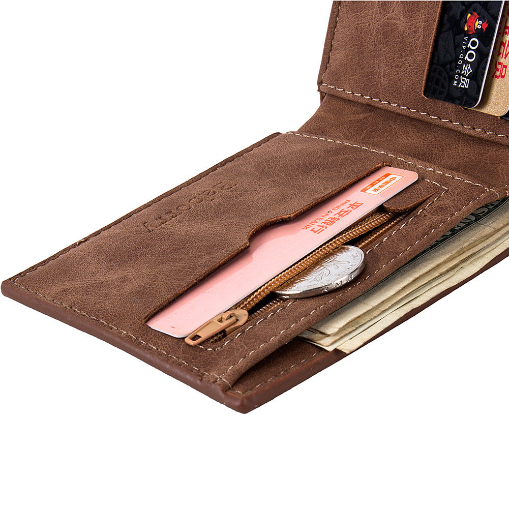 mens wallet short paragraph coin purse wallet