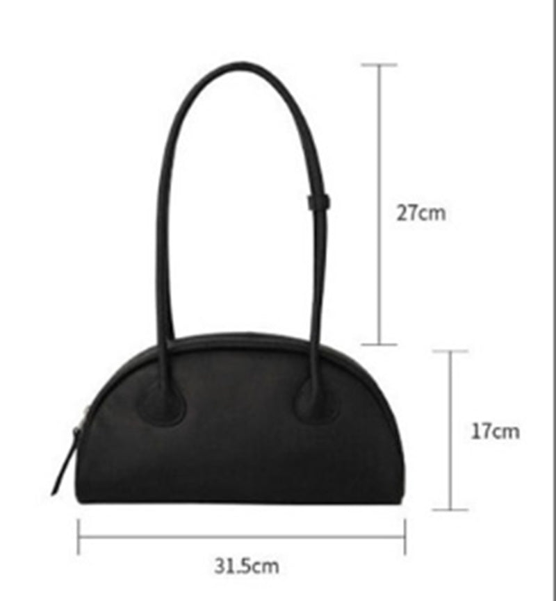 all match semi circular fashion large capacity shoulder handbag