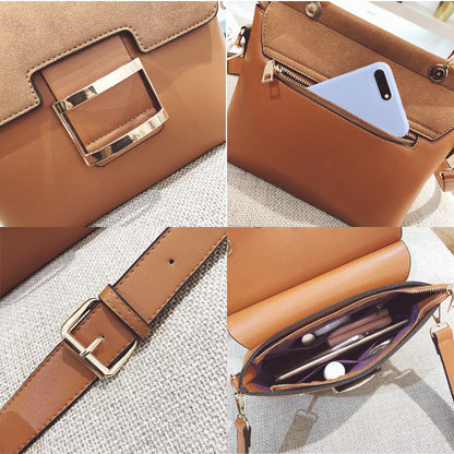 Crossbody Small Square Bag With Wide Shoulder Strap