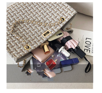 Women's Woven French Niche One-shoulder Handbag