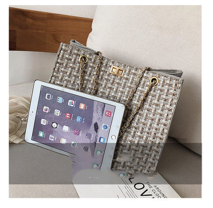 Women's Woven French Niche One-shoulder Handbag