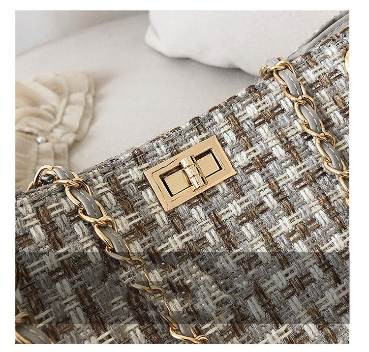 Women's Woven French Niche One-shoulder Handbag
