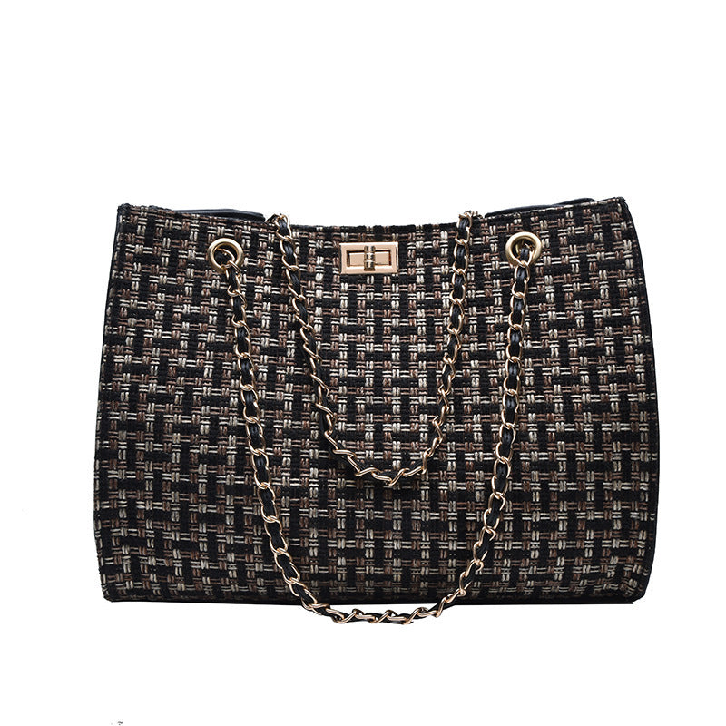 Women's Woven French Niche One-shoulder Handbag