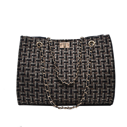 Women's Woven French Niche One-shoulder Handbag