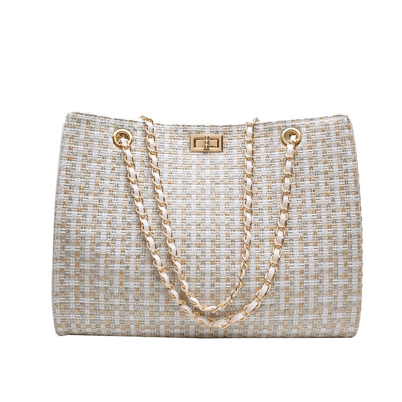 Women's Woven French Niche One-shoulder Handbag