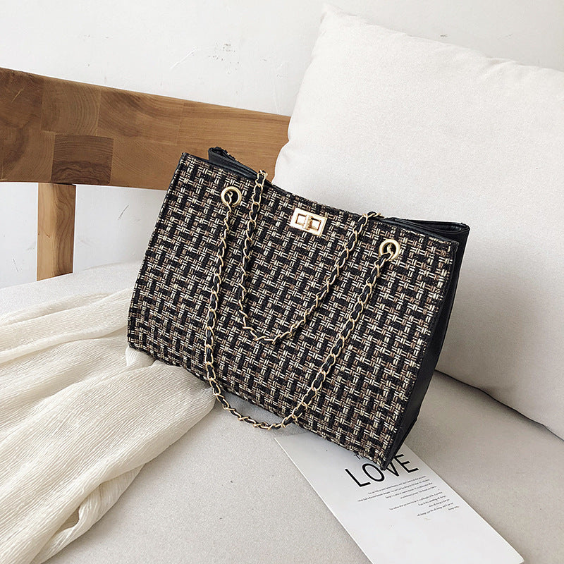 Women's Woven French Niche One-shoulder Handbag