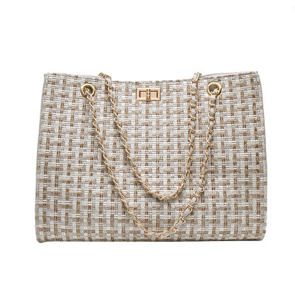 Women's Woven French Niche One-shoulder Handbag