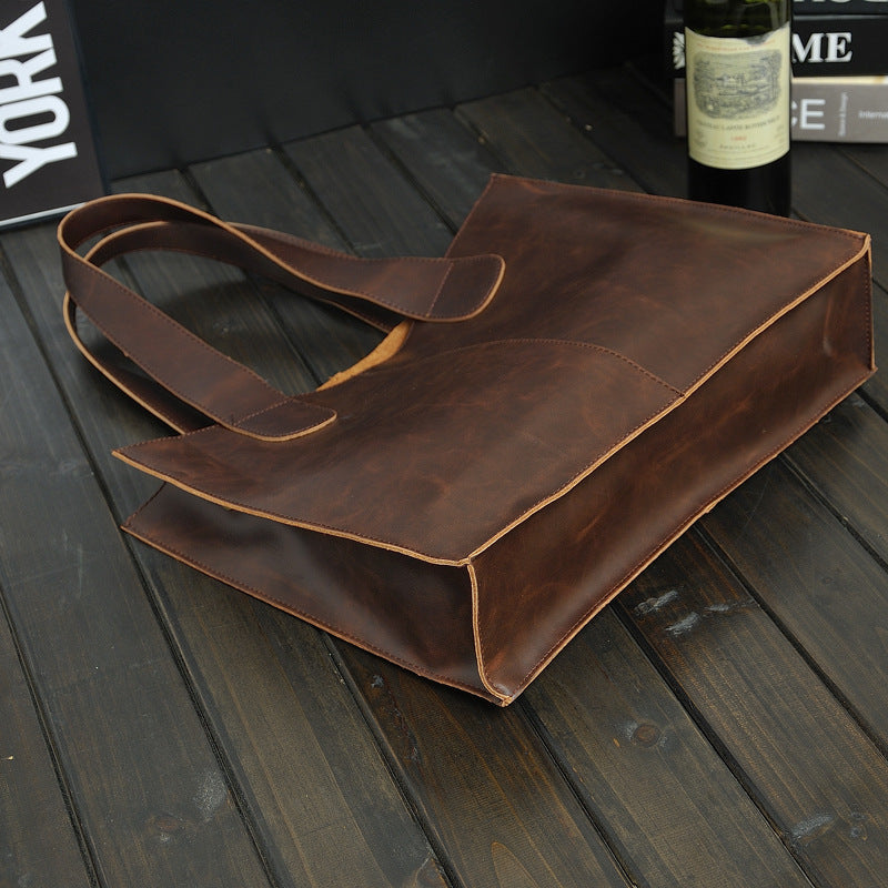 mens retro portable business casual briefcase