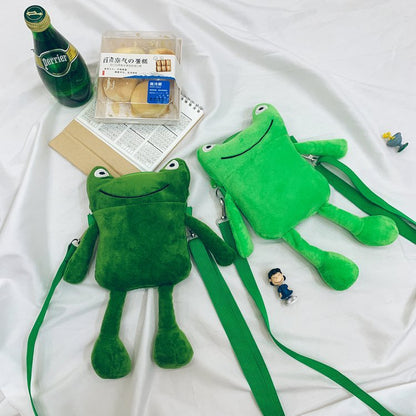 Plush Cute Frog Small Bag Phone Single Shoulder Messenger