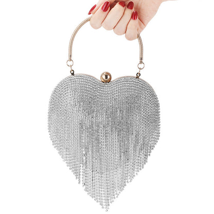 diamond studded dinner bag ladies clutch