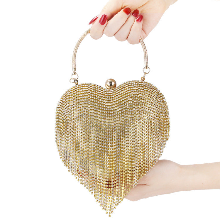 diamond studded dinner bag ladies clutch