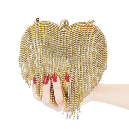 diamond studded dinner bag ladies clutch