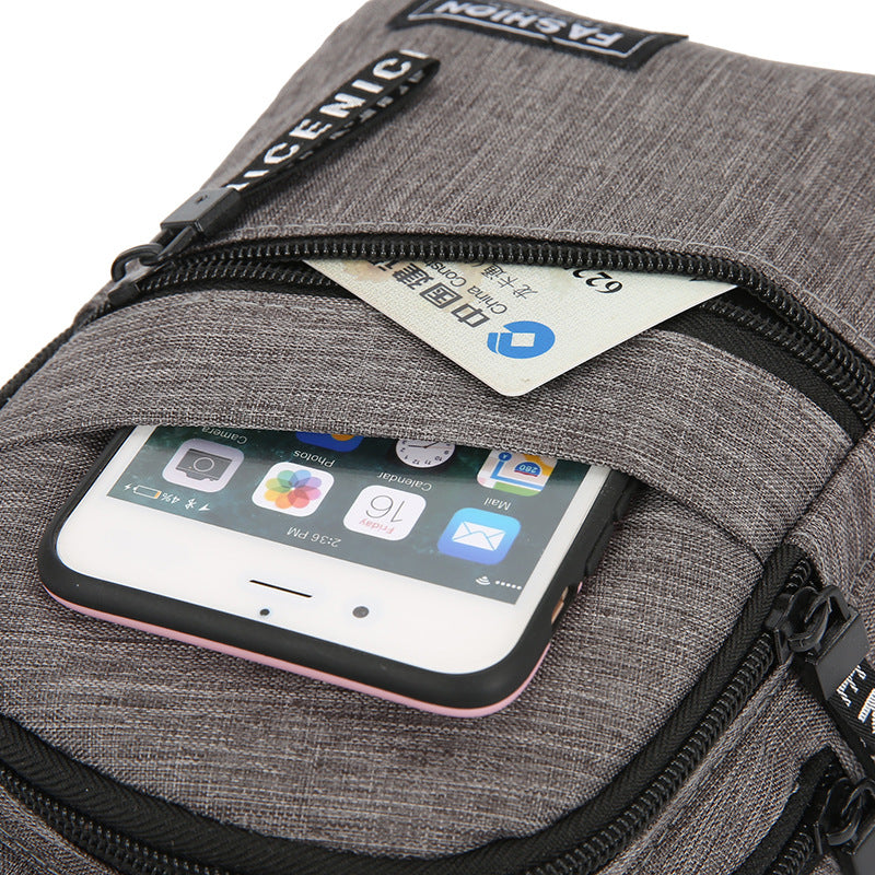 Pure Color Messenger Bag Dutdoor Sports Small Backpack