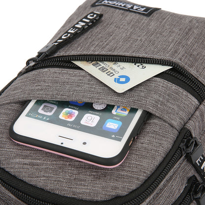 Pure Color Messenger Bag Dutdoor Sports Small Backpack