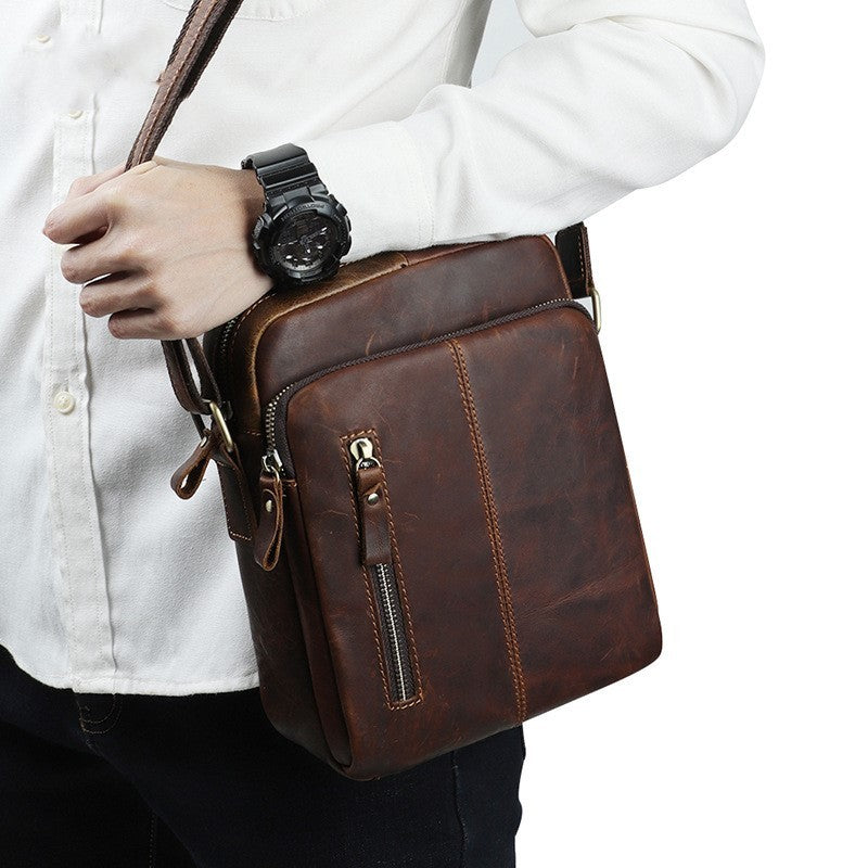 retro shoulder messenger bag casual mens bag