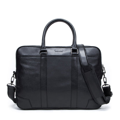 multifunctional leather mens business briefcase