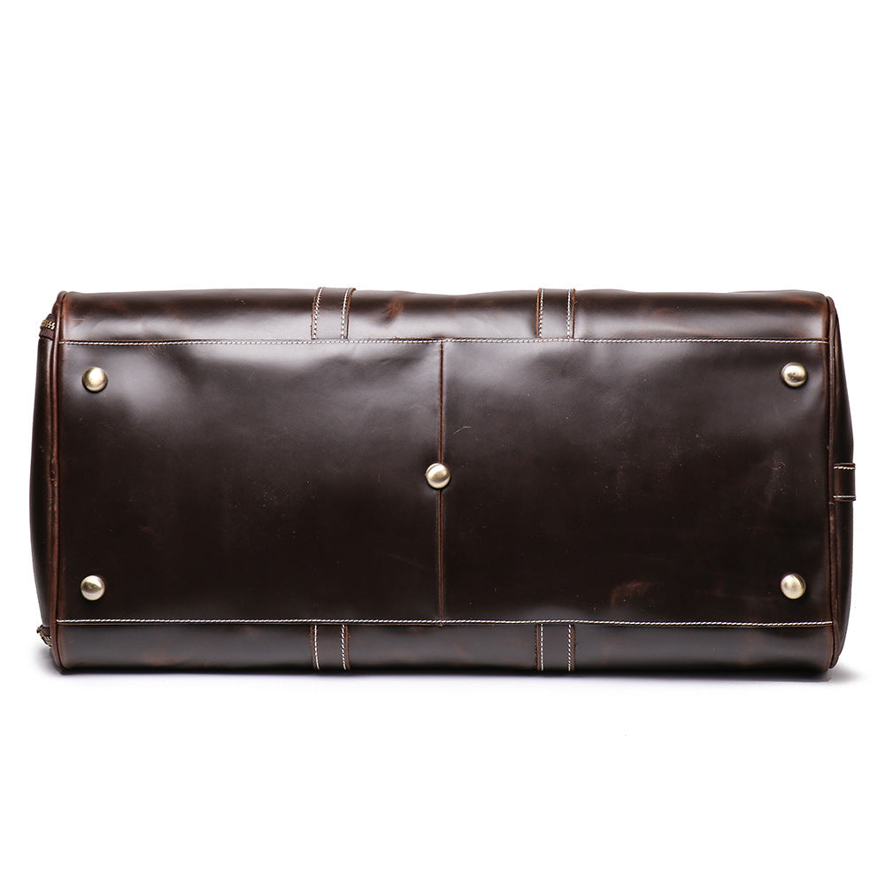 High-Capacity Hand Luggage Bag In First Layer Cowhide