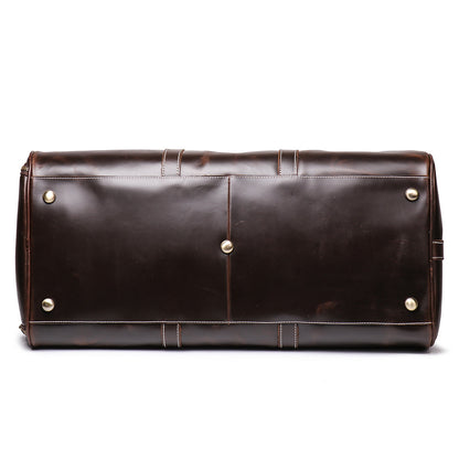 High-Capacity Hand Luggage Bag In First Layer Cowhide