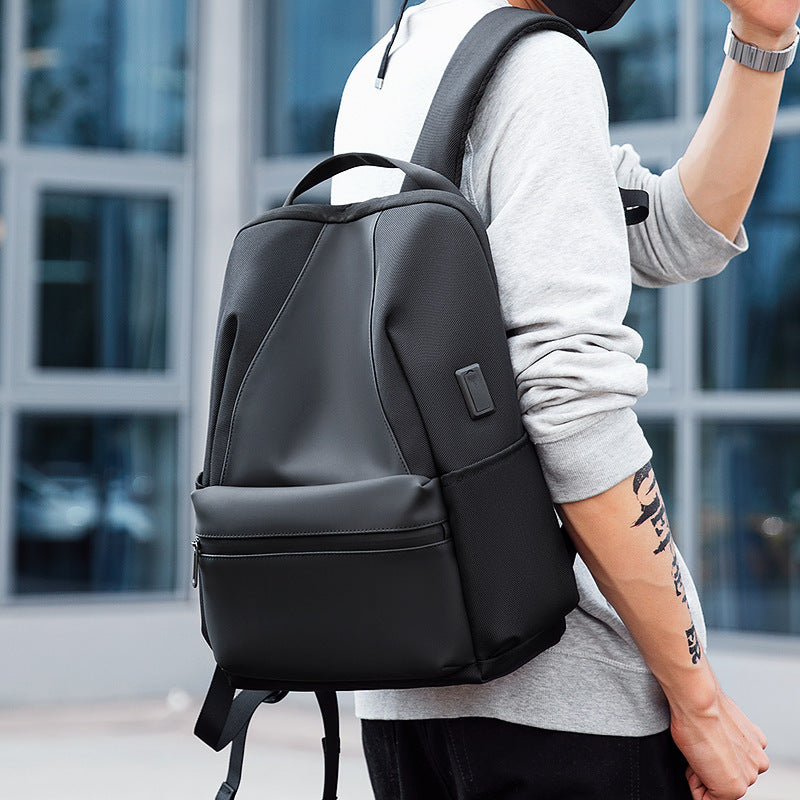 backpack mens trend junior high school student schoolbag fashion travel leisure