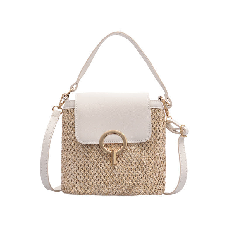 Bucket New Fashion Women's Fashion Western Style Woven Women's Bag Single Shoulder Bag