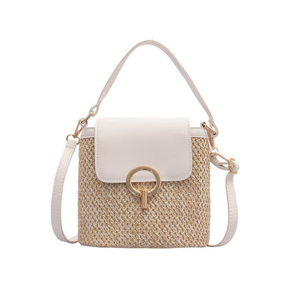 Bucket New Fashion Women's Fashion Western Style Woven Women's Bag Single Shoulder Bag