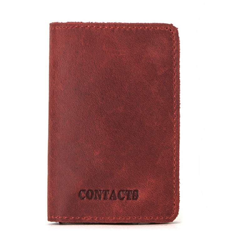 cowhide card holder card holder rfid leather automatic card box