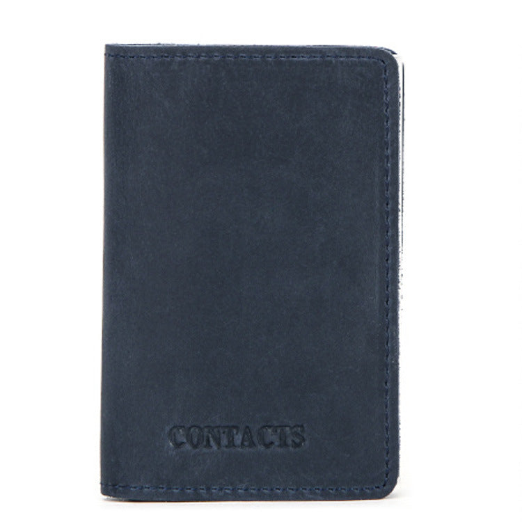 cowhide card holder card holder rfid leather automatic card box