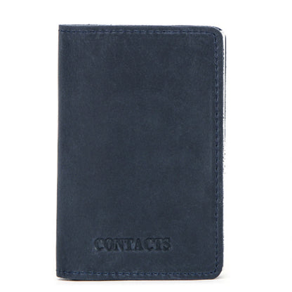 cowhide card holder card holder rfid leather automatic card box